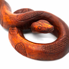 Knotted Snake Carving - 20cm-Ornaments & Figurines-Siesta Crafts