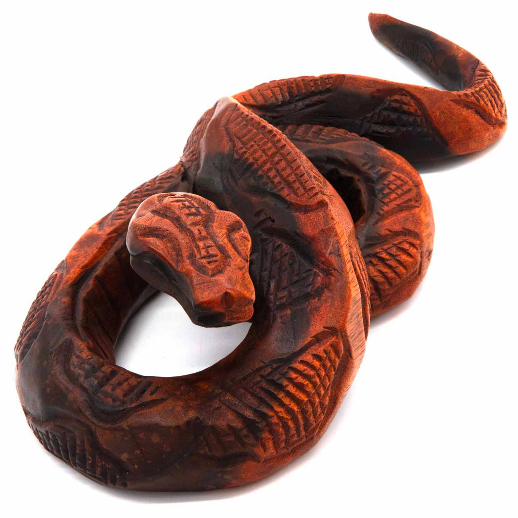 Knotted Snake Carving - 30cm-Ornaments & Figurines-Siesta Crafts