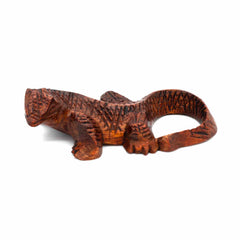 Mini Komodo Dragon Woodcarving-Ornaments & Figurines-Siesta Crafts