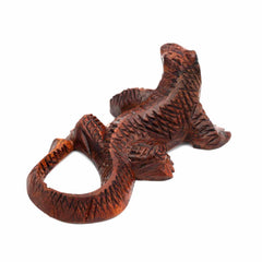 Mini Komodo Dragon Woodcarving-Ornaments & Figurines-Siesta Crafts