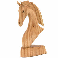 Horse Head Woodcarving - 30cm-Ornaments & Figurines-Siesta Crafts