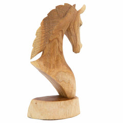 Horse Head Woodcarving - 30cm-Ornaments & Figurines-Siesta Crafts
