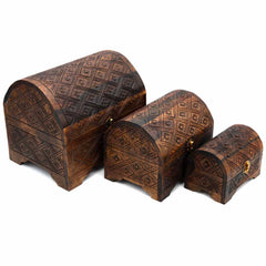 Set Of Three Jewellery Chests