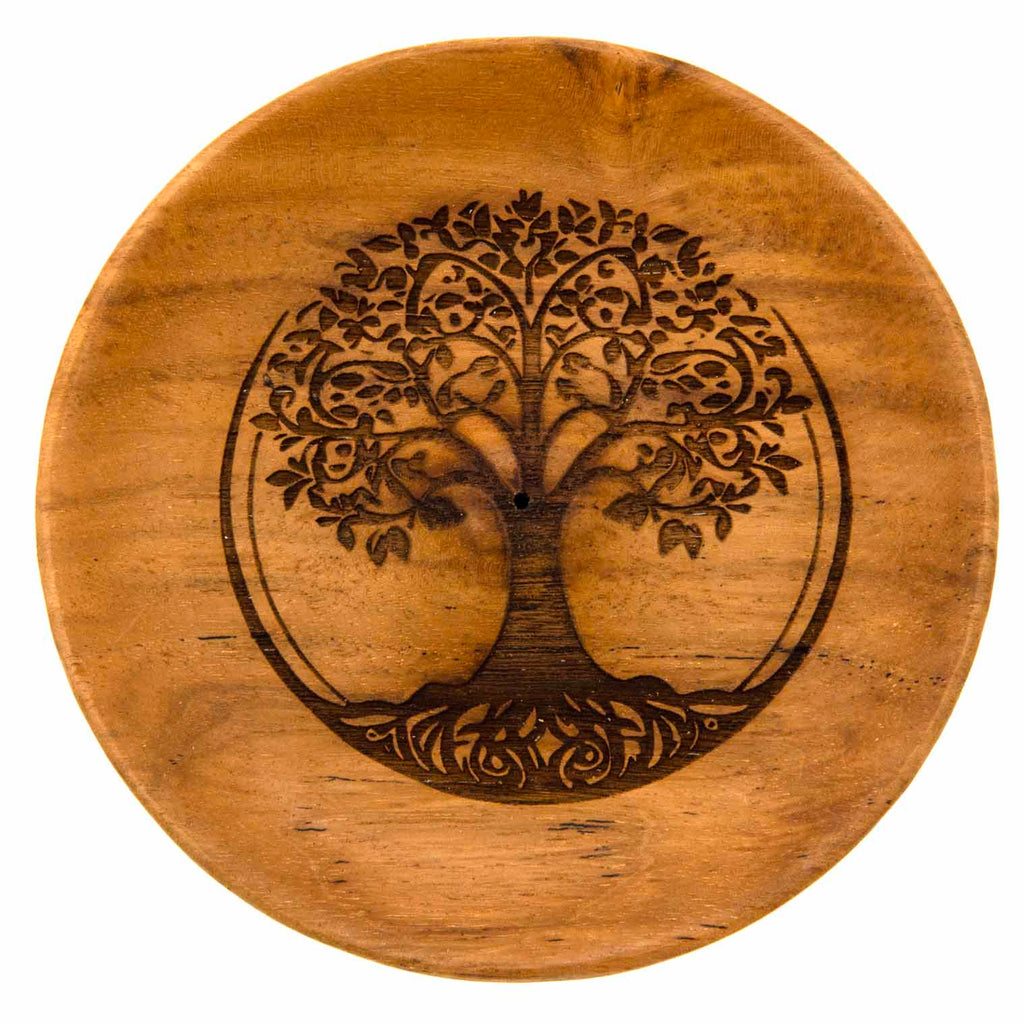 Tree Design Round Incense Holder-Incense Holders-Siesta Crafts
