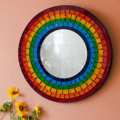 Rainbow Mirror-Home Décor-Siesta Crafts