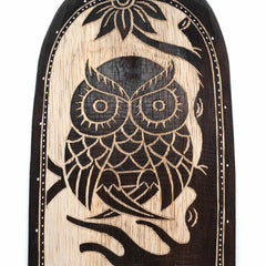 Mask With Owl Carving 50cm-Home Décor-Siesta Crafts