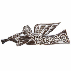 Archangel With Trumpet Carving-Home Décor-Siesta Crafts