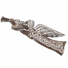 Archangel With Trumpet Carving-Home Décor-Siesta Crafts