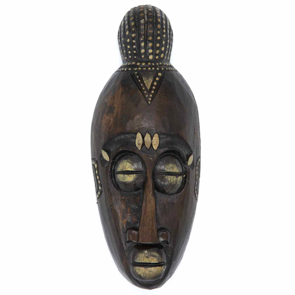 African Style Mask With Top Knot-Home Décor-Siesta Crafts