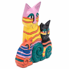 Trio of Calypso Cats-Ornaments & Figurines-Siesta Crafts