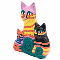 Trio of Calypso Cats-Ornaments & Figurines-Siesta Crafts