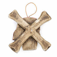 Skull and Crossbones Plaque With Scarf