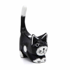 Black Cat with White Spots-Ornaments & Figurines-Siesta Crafts