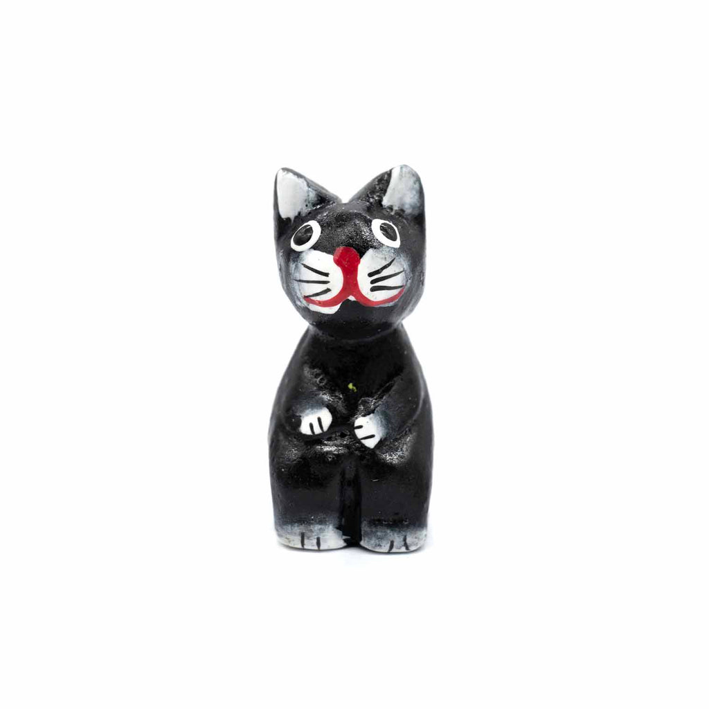 Mini Black and White Cat-Ornaments & Figurines-Siesta Crafts