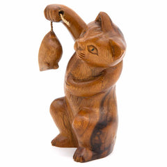 Cat and Mouse Woodcarving-Ornaments & Figurines-Siesta Crafts