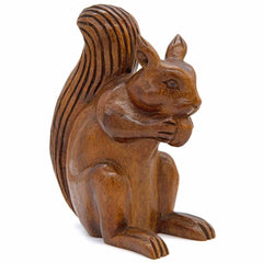 Large Squirrel Woodcarving-Ornaments & Figurines-Siesta Crafts