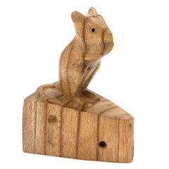 Carved Mouse on Cheese-Ornaments & Figurines-Siesta Crafts