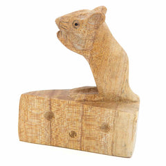 Carved Mouse on Cheese-Ornaments & Figurines-Siesta Crafts