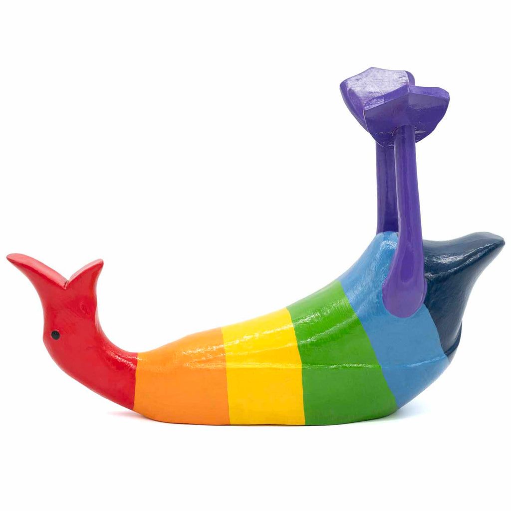 Rainbow Duck Bottle Holder-Ornaments & Figurines-Siesta Crafts