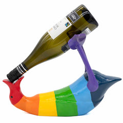 Rainbow Duck Bottle Holder-Ornaments & Figurines-Siesta Crafts