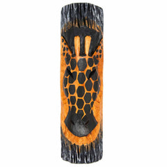Large Giraffe Face in Wood - 50cm-Ornaments & Figurines-Siesta Crafts