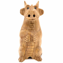 Smoking Dragon Cone Incense Carving - 15cm-Incense Holders-Siesta Crafts