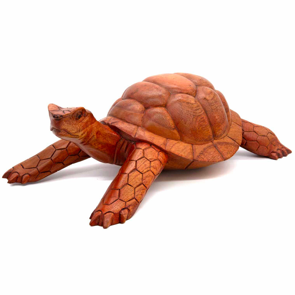 Carved Tortoise - Large-Ornaments & Figurines-Siesta Crafts