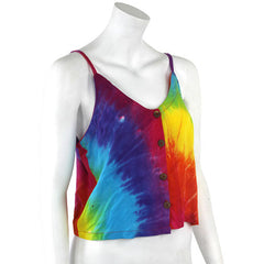Rainbow Crop Top-Tops-Siesta Crafts