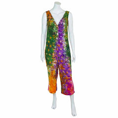 Celestial Button Jumpsuit-Dungarees & Jumpsuits-Siesta Crafts