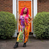 Celestial Button Jumpsuit-Dungarees & Jumpsuits-Siesta Crafts
