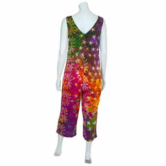Celestial Button Jumpsuit-Dungarees & Jumpsuits-Siesta Crafts