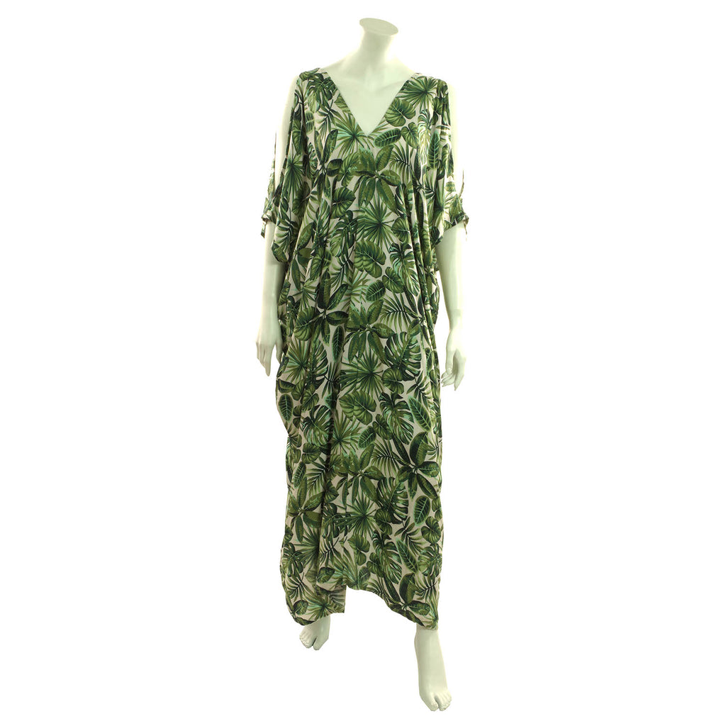 Jungle Print Split Sleeve Kaftan