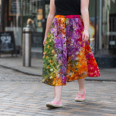 Celestial Button Skirt-Skirts-Siesta Crafts