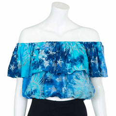 Celestial Layered Bardot Top-Tops-Siesta Crafts