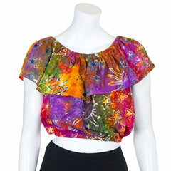 Celestial Layered Bardot Top-Tops-Siesta Crafts