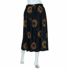 Black Sun Button Skirt-Skirts-Siesta Crafts