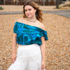 Bali Flower Bardot Top-Tops-Siesta Crafts