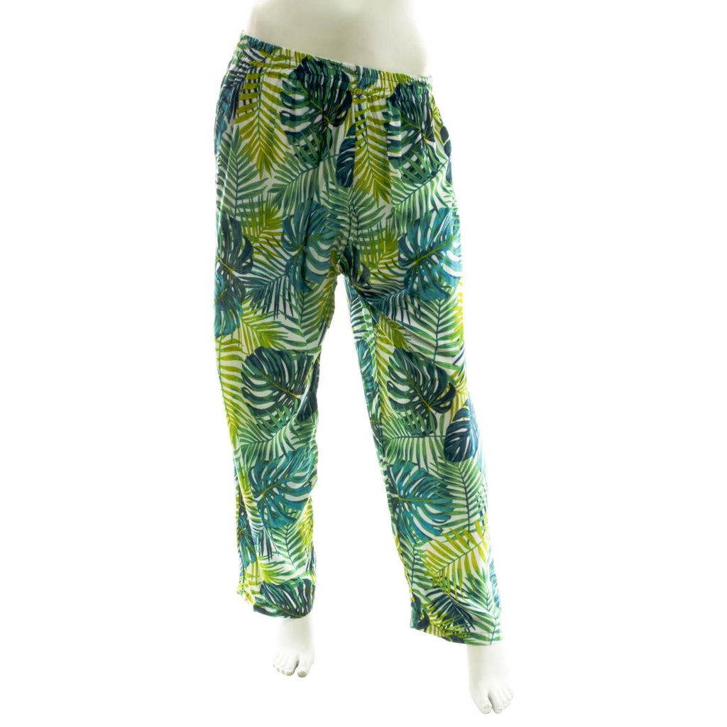 Fern Forest Printed Trousers-Trousers-Siesta Crafts
