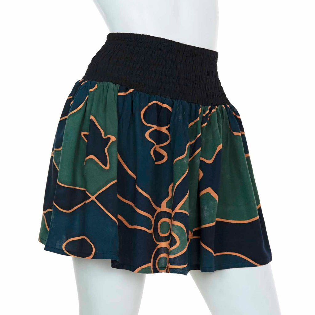 Bali Print Mini Skirt-Skirts-Siesta Crafts