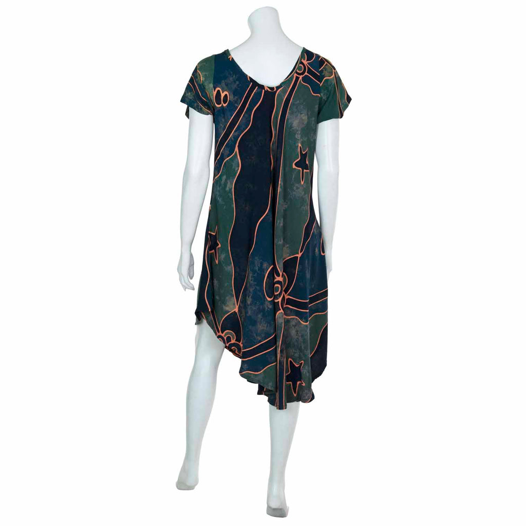 Bali Print Dress-Dresses-Siesta Crafts