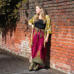 Festival Print Wrap Trousers-Trousers-Siesta Crafts