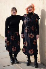 Oval Dress with Belt-Dresses-Siesta Crafts