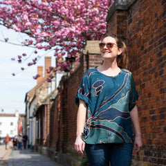 Button Sleeve Top-Tops-Siesta Crafts