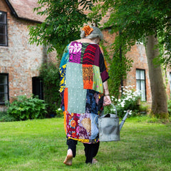 Patchwork Long Shrug-Tops-Siesta Crafts