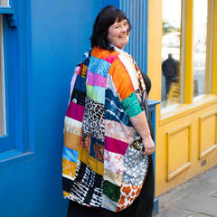 Patchwork Long Shrug-Tops-Siesta Crafts