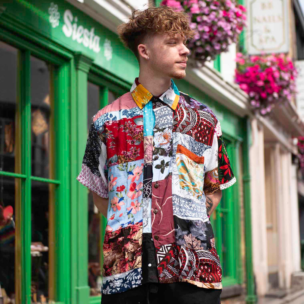 Patchwork Shirt-Shirts-Siesta Crafts