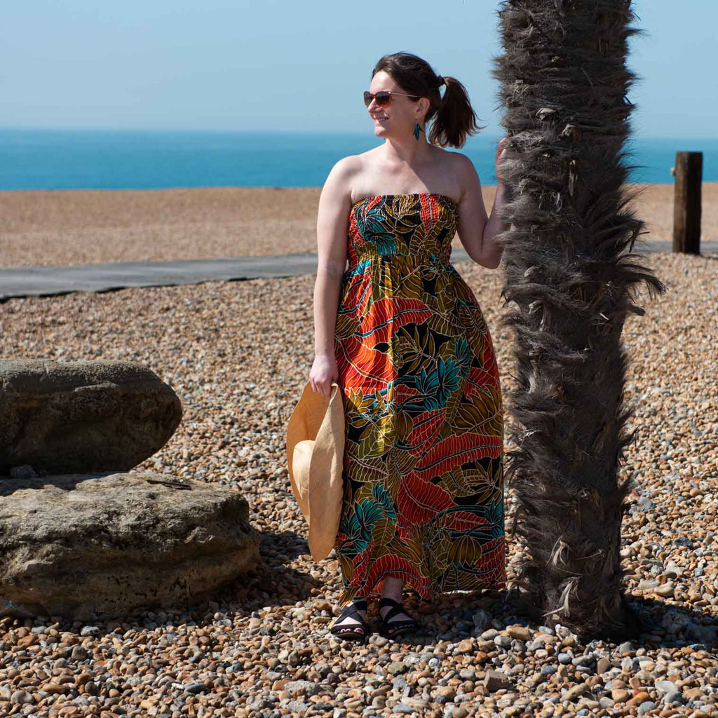 Bandeau Maxi Dress-Dresses-Siesta Crafts
