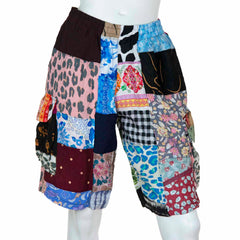 Patchwork Shorts-Shorts-Siesta Crafts