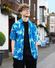 Crane Print Shirt-Shirts-Siesta Crafts