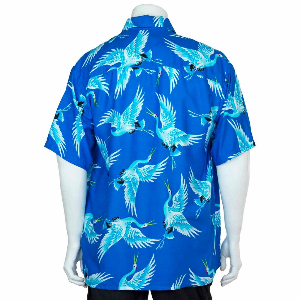 Crane Print Shirt-Shirts-Siesta Crafts